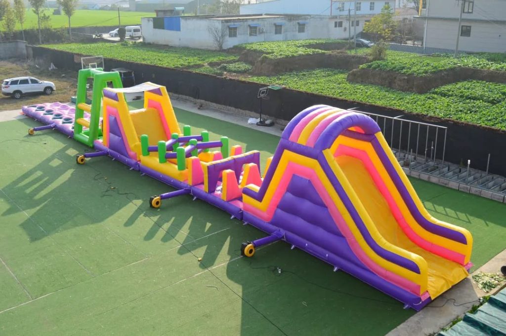 Inflatable Modular Obstacle Course - PreshMo Party Rentals Calgary